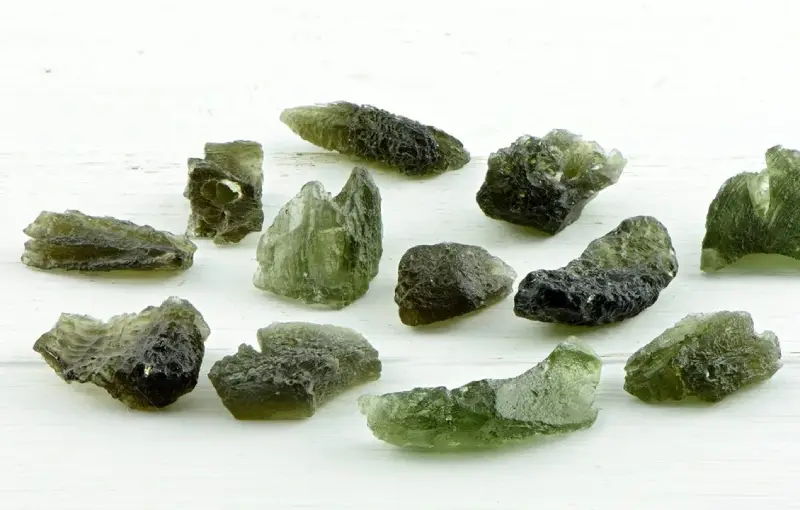 moldavite stones